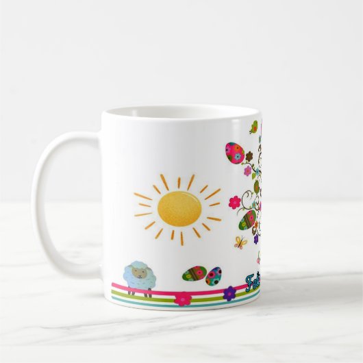 Caneca Zazzle - Páscoa コーヒーマグカップ (左)