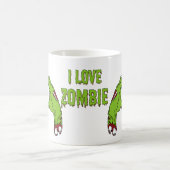 caneca Zombie Love コーヒーマグカップ (中央)