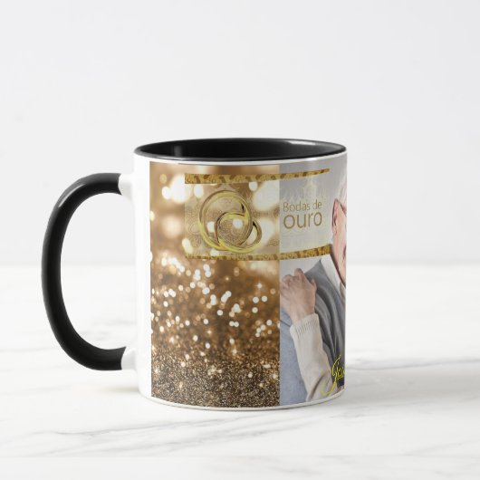 Canecas Bodas De Ouro 50 Anos Casamento Personal マグカップ (左)