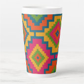 CANECAS CORES GEOMÉTRICO  カフェラテマグ (正面)