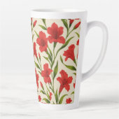 canecas florais vermelha カフェラテマグ (右)