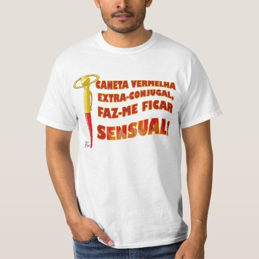 Caneta Vermelha Extra-Conjugal Tシャツ (正面)