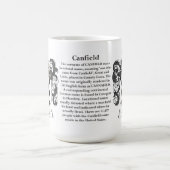 Canfield、起源、意味および頂上 コーヒーマグカップ (中央)