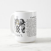 Canfield、起源、意味および頂上 コーヒーマグカップ (正面左)