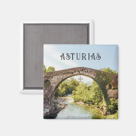 Cangas de Onís bridge, Asturias travel マグネット