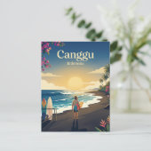 Canggu Beach Indonesia ポストカード (スタンド正面)