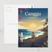 Canggu Beach Indonesia ポストカード (正面/裏面)