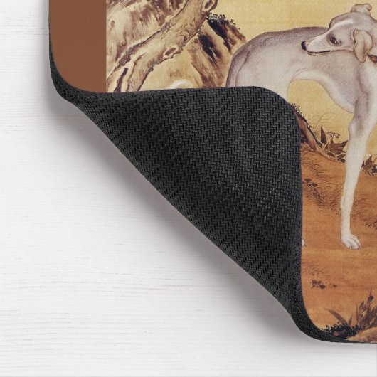 Cangshuiqiuの苍水虬の~のグレイハウンドの~Giuseppe Castiglione~ マウスパッド (コーナー)