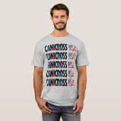 Canicross米国の人の基本的なTシャツ Tシャツ (正面フル)