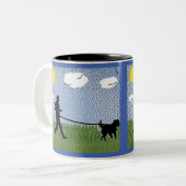 Canicross – パス外 ツートーンマグカップ (正面左)