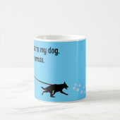 Canicross - Attached to My Dog GSD コーヒーマグカップ (中央)