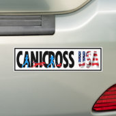 Canicross USAバンパーステッカー バンパーステッカー (車上)