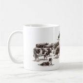 Canine Cowboy Design – Western Dog Lover Apparel – コーヒーマグカップ (左)