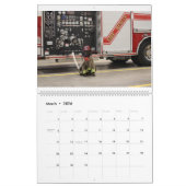 Canine Fire Department Calendar カレンダー (3月 2026)