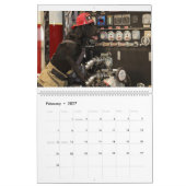 Canine Fire Department Calendar カレンダー (2月 2027)