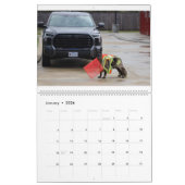 Canine Fire Department Calendar カレンダー (1月 2026)