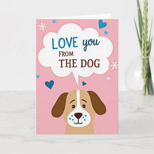 Canine Love Mothers Day Card カード (正面)