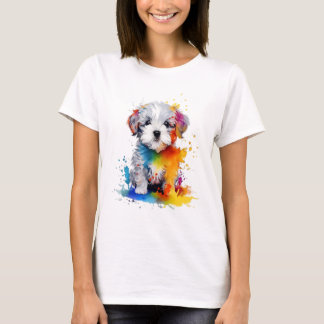 Canine Splash, dulce perrito Tシャツ