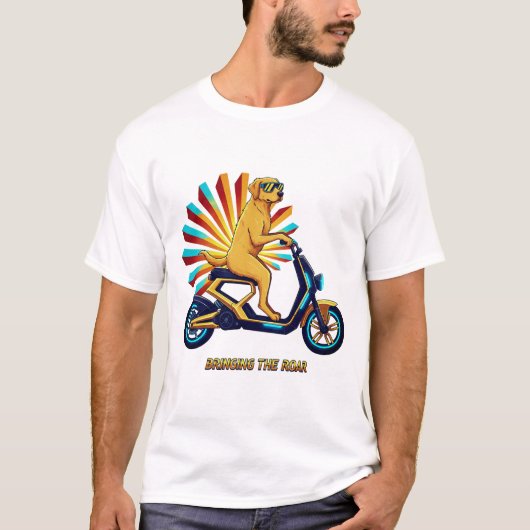 Canine Swagger Bringing the Roar Dog T-Shirt Tシャツ (正面)