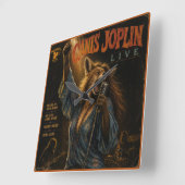 Canis Joplin アルバム: パロディ スクエア壁時計 (傾斜)