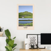 Canna Scotland Travel Poster ポスター (ホームオフィス)