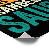 Canned Cranberry Sauce Jellied Happy Thanksgiving  ポスター (角)