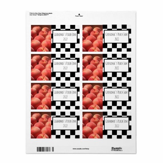 Canned goods Label ラベル (フルシート)