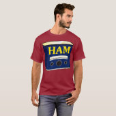 Canned HAM Radio shirt for amateur radio Tシャツ (正面フル)