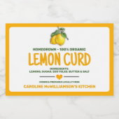 Canned Lemon Food Label フードラベル (シングルラベル)
