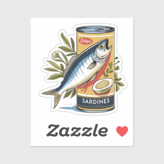 Canned sardines シール (シート)