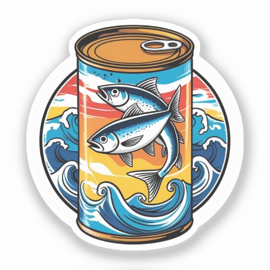 Canned sardines シール (正面)