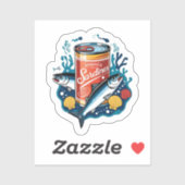 Canned sardines シール (シート)