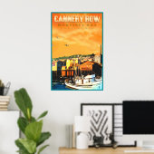 Cannery Row California Poster Monterey Bay Travel ポスター (ホームオフィス)