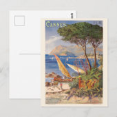 Cannes France Vintage Poster 1900 ポストカード (正面/裏面)
