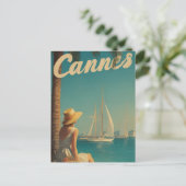 Cannes vintage travel ポストカード (スタンド正面)