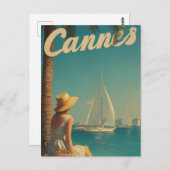 Cannes vintage travel ポストカード (正面/裏面)