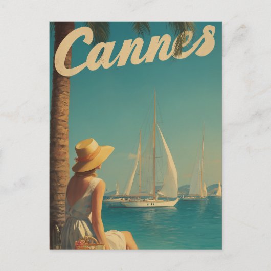 Cannes vintage travel ポストカード (正面)