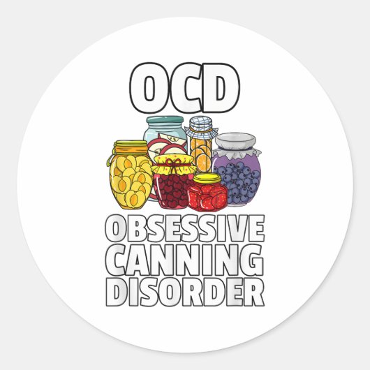 Canning Season Gift Jar Pickling Gardener _1  ラウンドシール (正面)