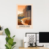 Cannock Chase AONB Travel Poster ポスター (ホームオフィス)