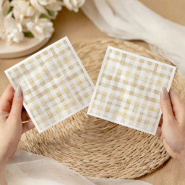 Cannoli Gender Neutral Beige Italian Baby Shower スタンダードカクテルナプキン