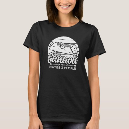 Cannoli Italian Pastry Recipes Cake Italy Filling  Tシャツ (正面)