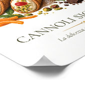 Cannoli Siciliani – Vintage Italian Dessert ポスター (角)