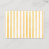 Cannoli Yellow Blue Italian Baby Shower Diaper エンクロージャーカード (裏面)