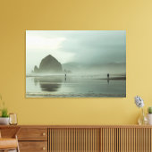 Cannon Beach, Oregon キャンバスプリント (インサイチュ (リビング))