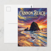 Cannon Beach Oregon ポストカード (正面/裏面)