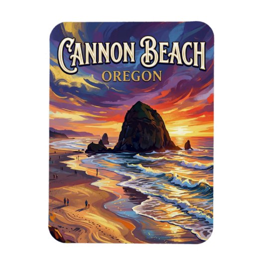 Cannon Beach Oregon マグネット (縦)