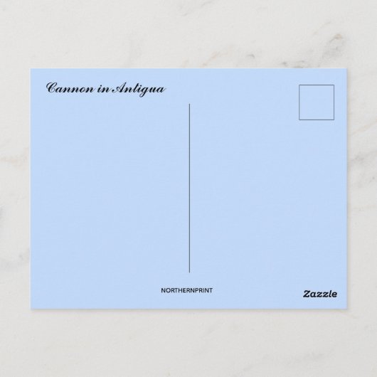 Cannon in Antigua ポストカード (裏面)