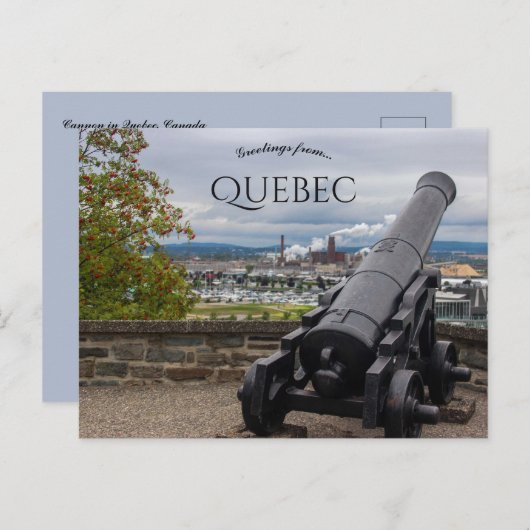 Cannon in Quebec Canada ポストカード (正面/裏面)