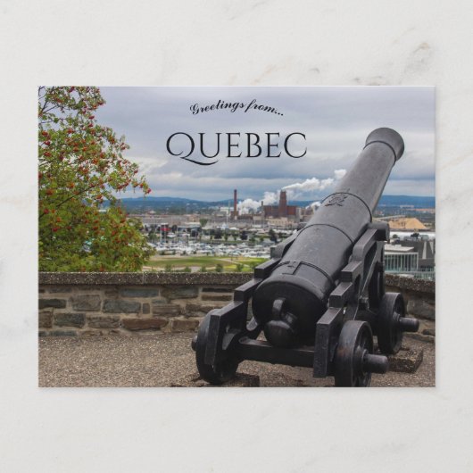 Cannon in Quebec Canada ポストカード (正面)