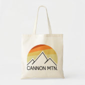 Cannon Mountain New Hampshire Retro トートバッグ (正面)